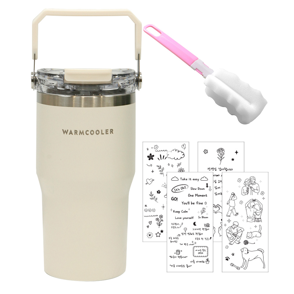 마마픽스 대용량 핸들 빨대 텀블러, 아이보리, 600ml, 1개 가격 추이 마마픽스 대용량 핸들 빨대 텀블러, 아이보리, 600ml, 1개 - 최저가 15,400원