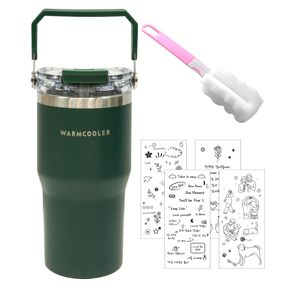 마마픽스 대용량 핸들 빨대 텀블러, 그린, 600ml, 1개 가격 추이 마마픽스 대용량 핸들 빨대 텀블러, 그린, 600ml, 1개 - 최저가 12,320원