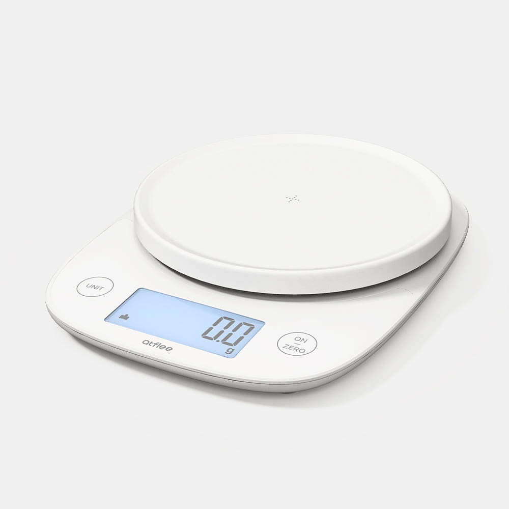 앳플리 FS6 디지털 주방저울, 화이트, 1kg