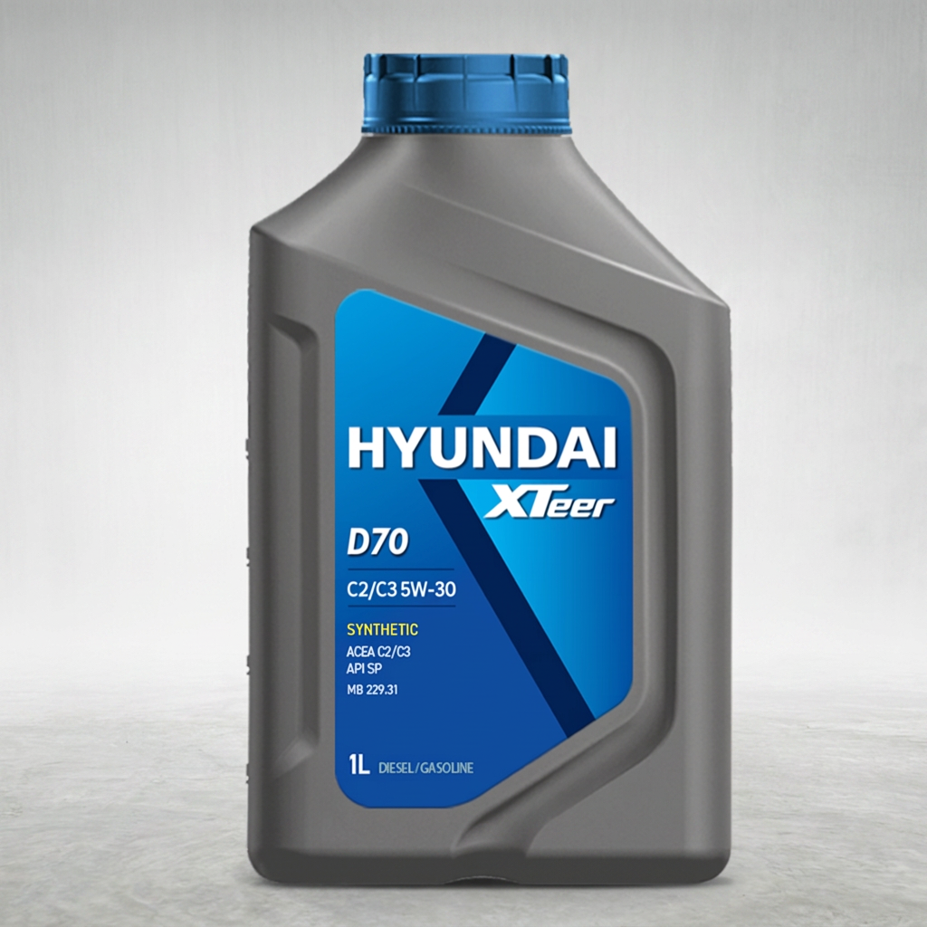 현대엑스티어 D70 C2C3 5W-30 디젤 엔진오일 합성유, 1L, 1개