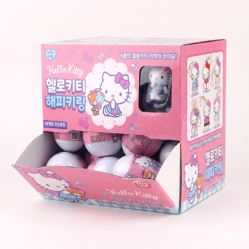 헬로키티 해피키링, 혼합색상, 18개입, 1개