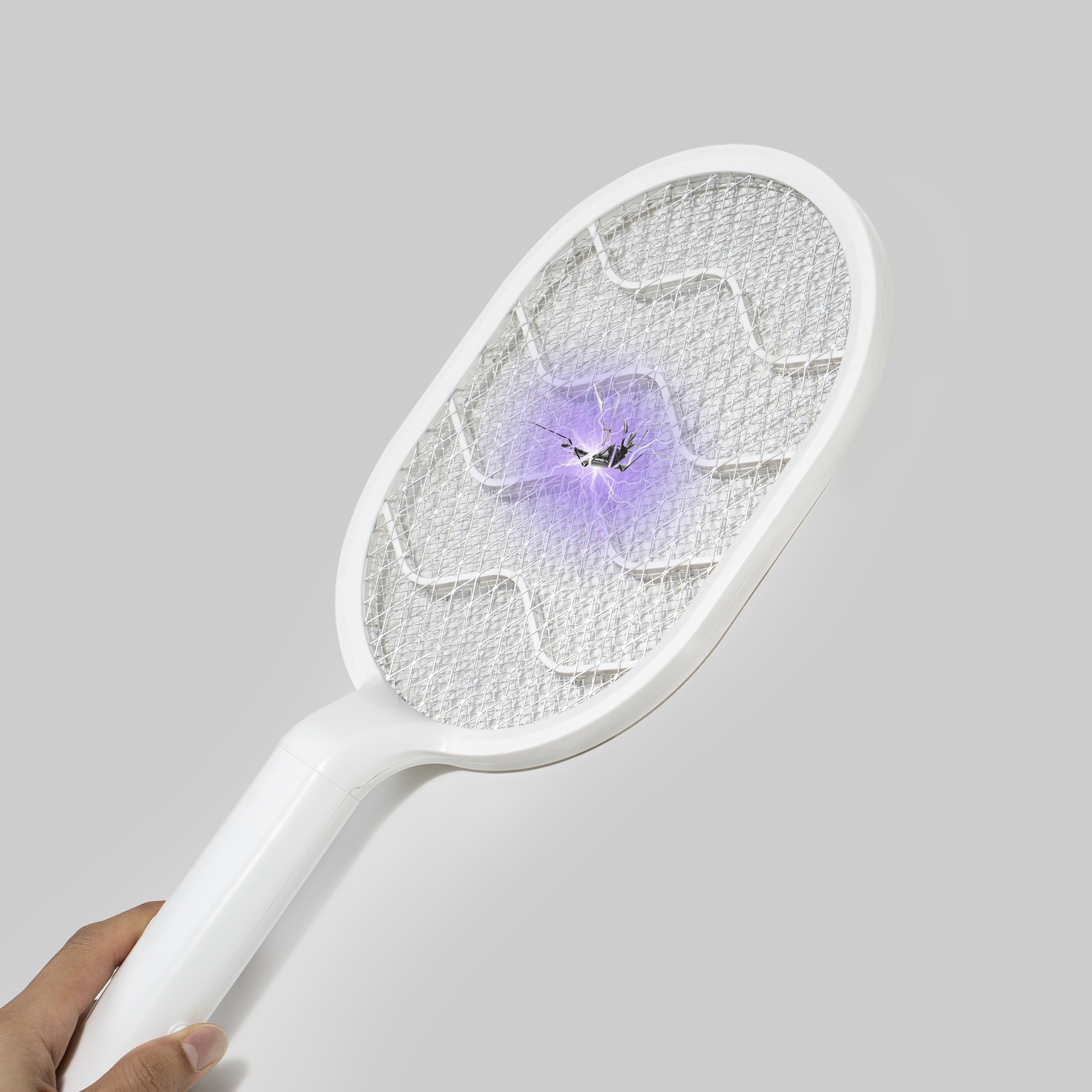 모두의사람 틈새없는밀착 전기 모기채, 건전지 포함, 1개