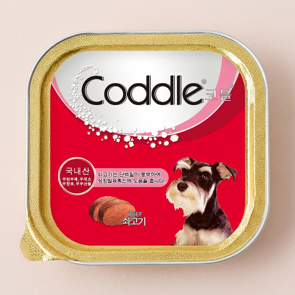 코들 강아지 캔 통조림 간식캔, 소고기, 100g, 24개