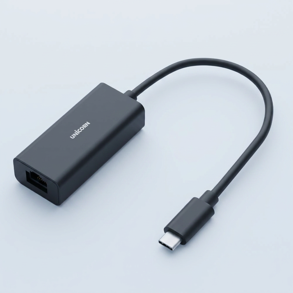 유니콘 C타입 USB 기가 유선랜카드, TLAN-1200C, 1개