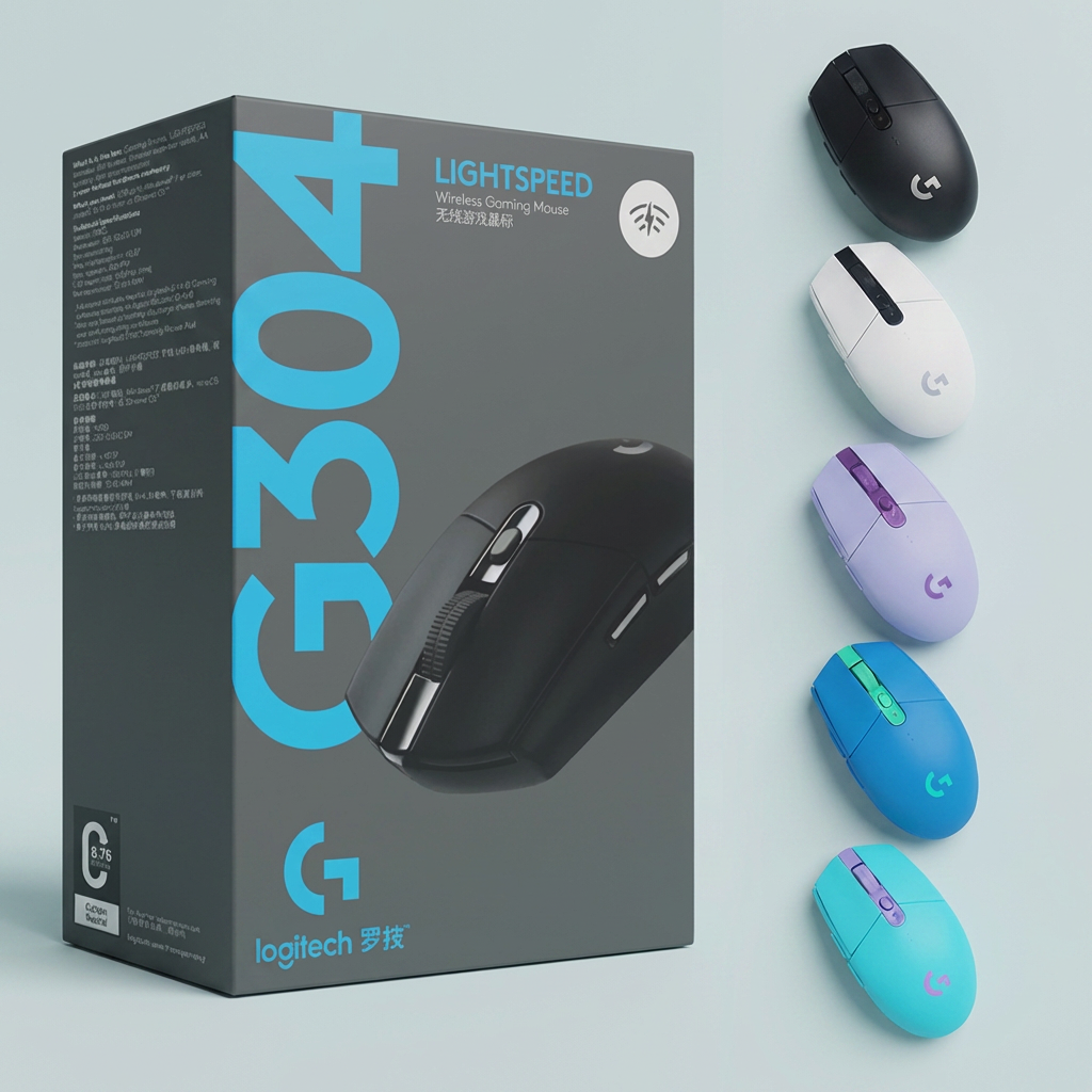 로지텍 라이트 스피드 게이밍 무선마우스, G304 라일락, 1개