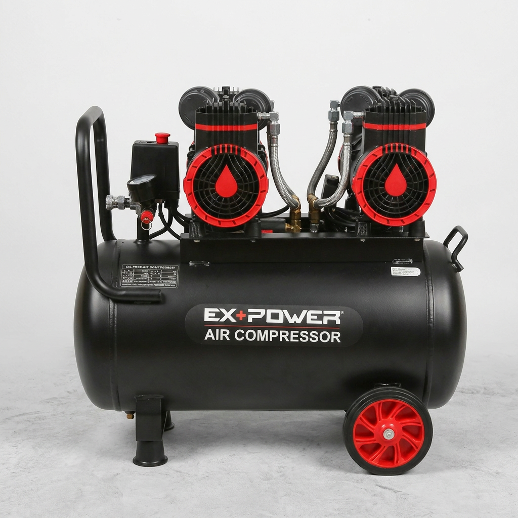 EX+POWER 저소음 오일리스 콤프레샤, EAC-30S, 3마력, 40리터, 1개