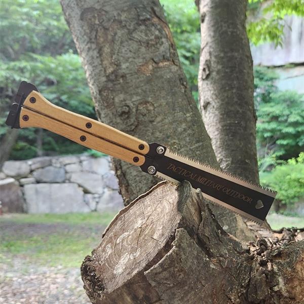 캠핑 포켓 양날톱, 31cm, 1개