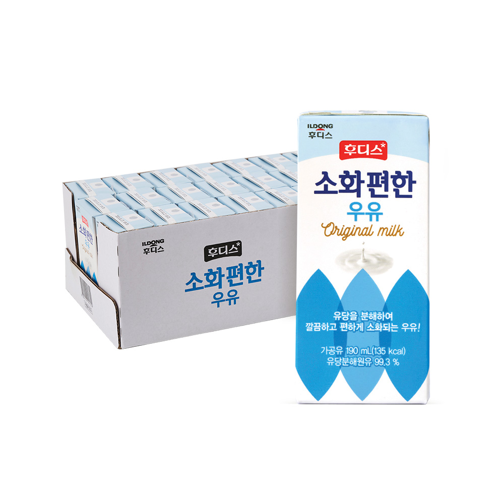 후디스 소화 편한 우유 오리지널, 190ml, 24개 가격 비교 일동후디스 (주) miBaby 후디스 소화 편한 우유 오리지널, 190ml, 24개