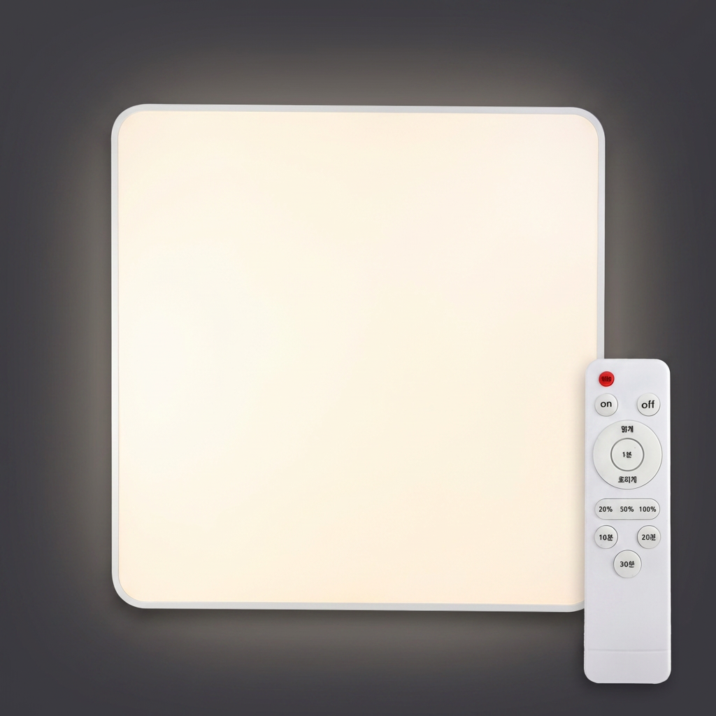 YKLED 슬림시스템 오스람 LED 방등, 디밍LED방등, 60W, 6500K, 리모컨 포함