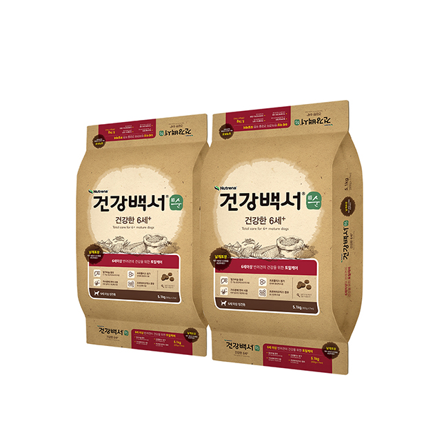 건강백서 뉴트리나 건강백서 순 건강한 6세+, 가수분해 연어, 5.1kg, 2개