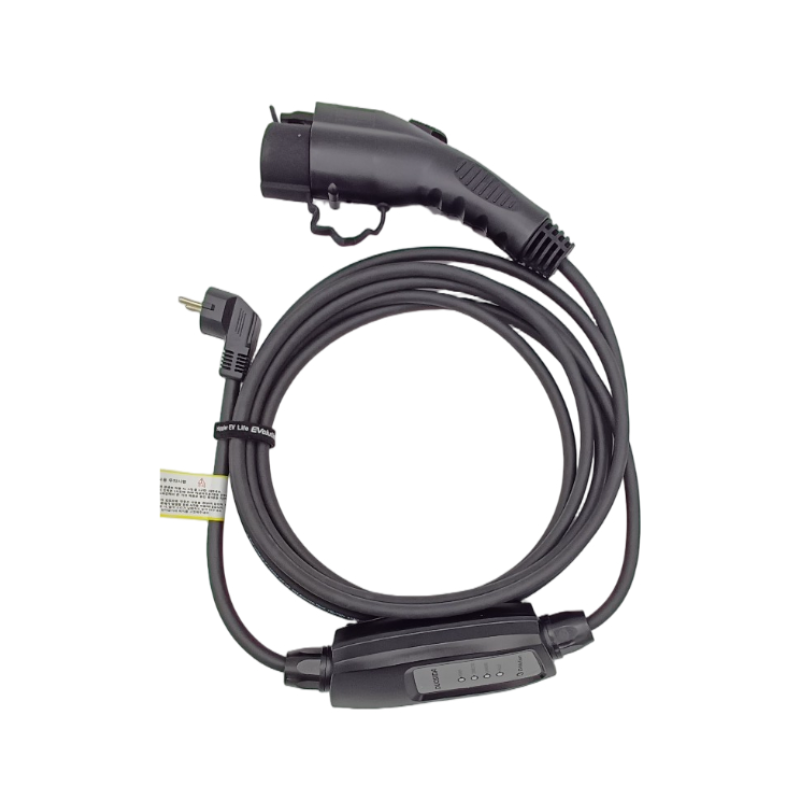 주식회사 이볼루션(EVolution co., Ltd.) 이볼루션 듀오시다 13A 220V 전기차 충전기, 블랙, 6m