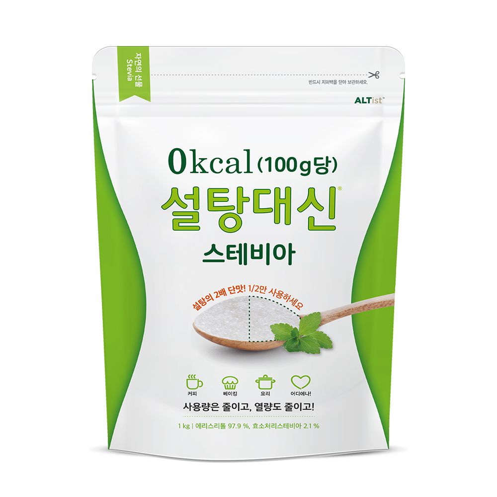 주식회사 알티스트 (AltistCo., Ltd.) 알티스트 설탕대신 스테비아, 1kg, 1개