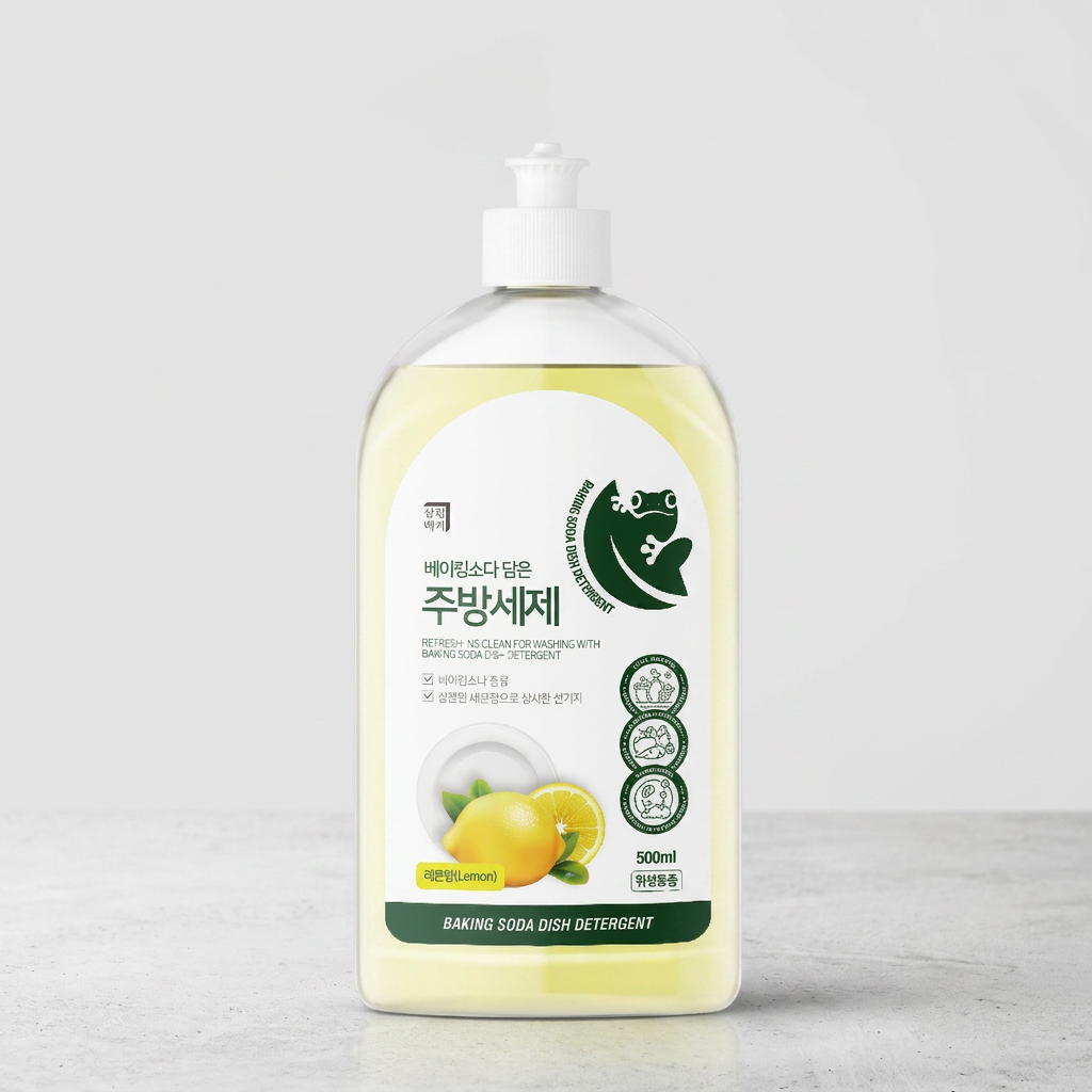 살림백서 베이킹소다 담은 주방세제 레몬향, 500ml, 4개