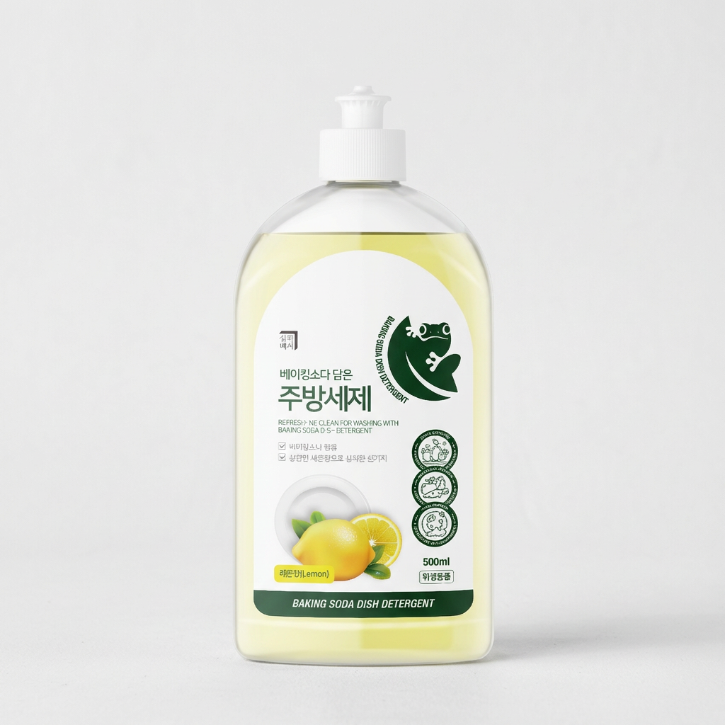 살림백서 베이킹소다 담은 주방세제 레몬향, 500ml, 2개