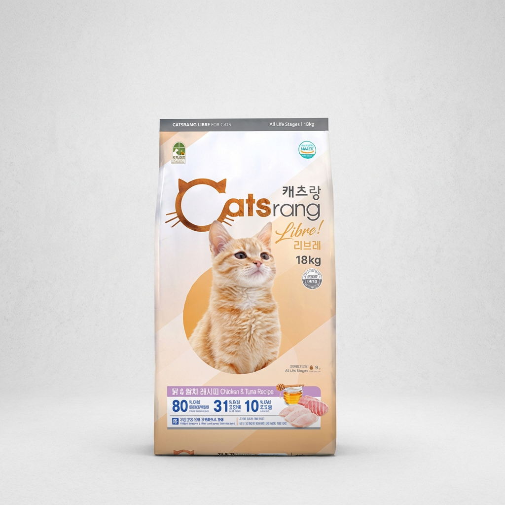 캐츠랑 사료, 전연령용, 닭, 18kg, 1개