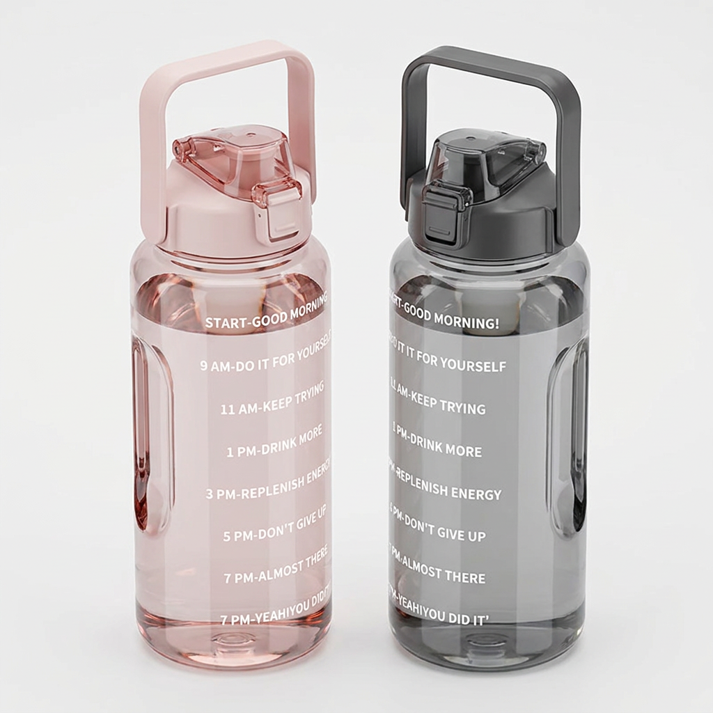 YM PRODUCT 미라클 루틴 2L 물통, 블랙, 2L, 1개