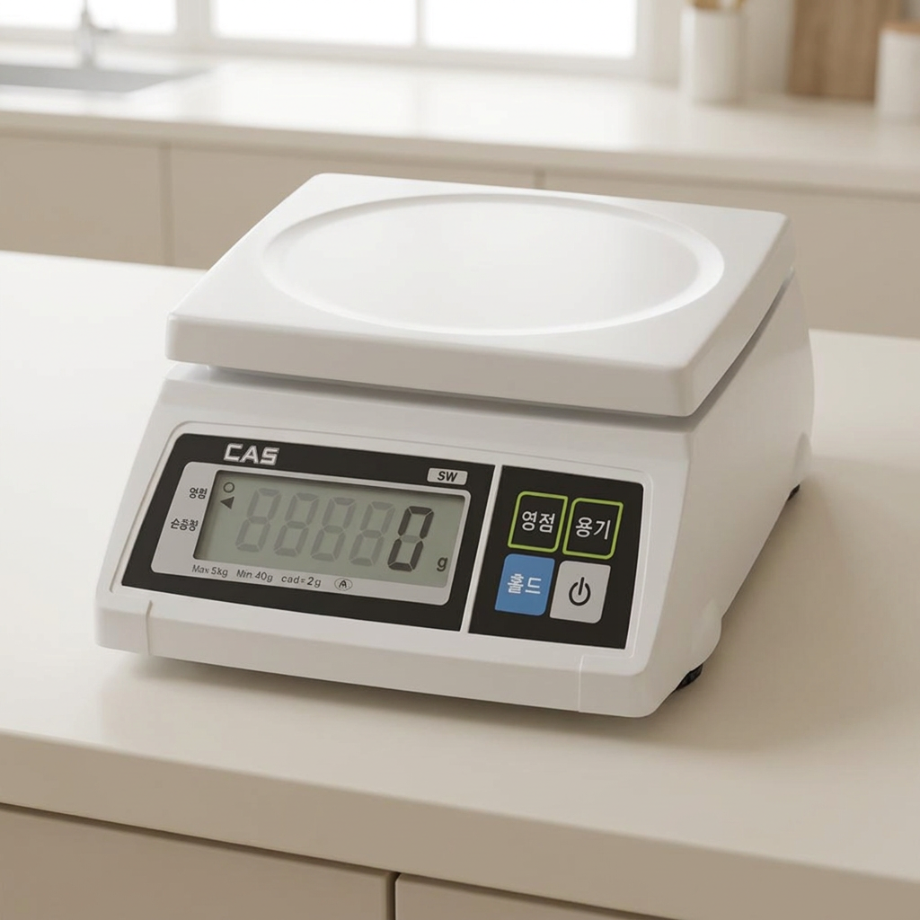 카스 단순중량 전자저울 SW-1S, 10kg, 5g, 1개