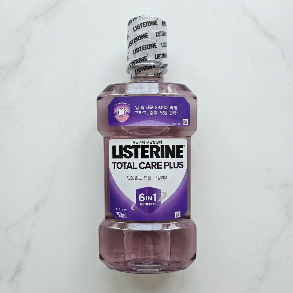 리스테린 토탈케어 플러스 구강청결제, 750ml, 4개