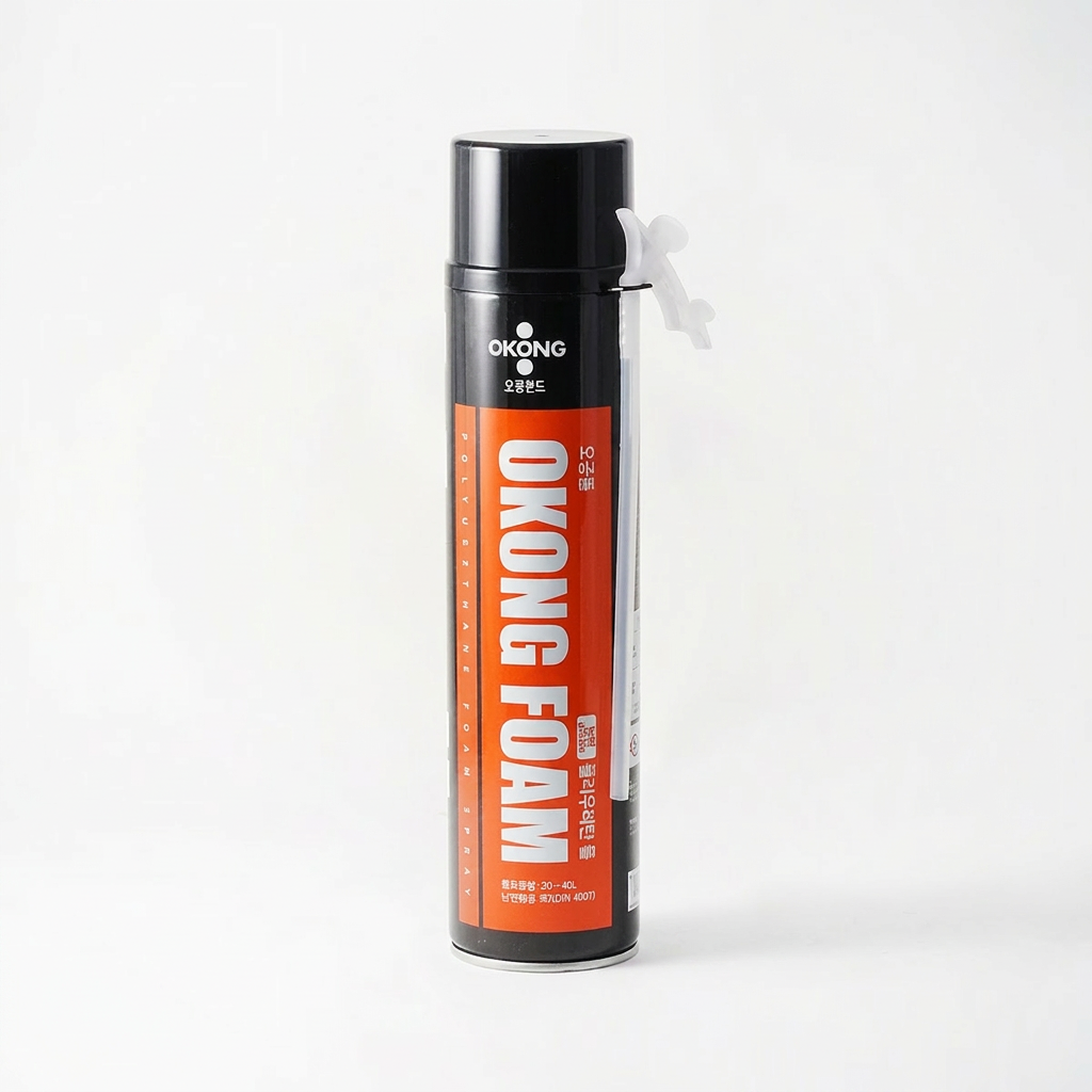 오공 일회용 단열 난연 우레탄폼 스프레이건, 740ml, 1개
