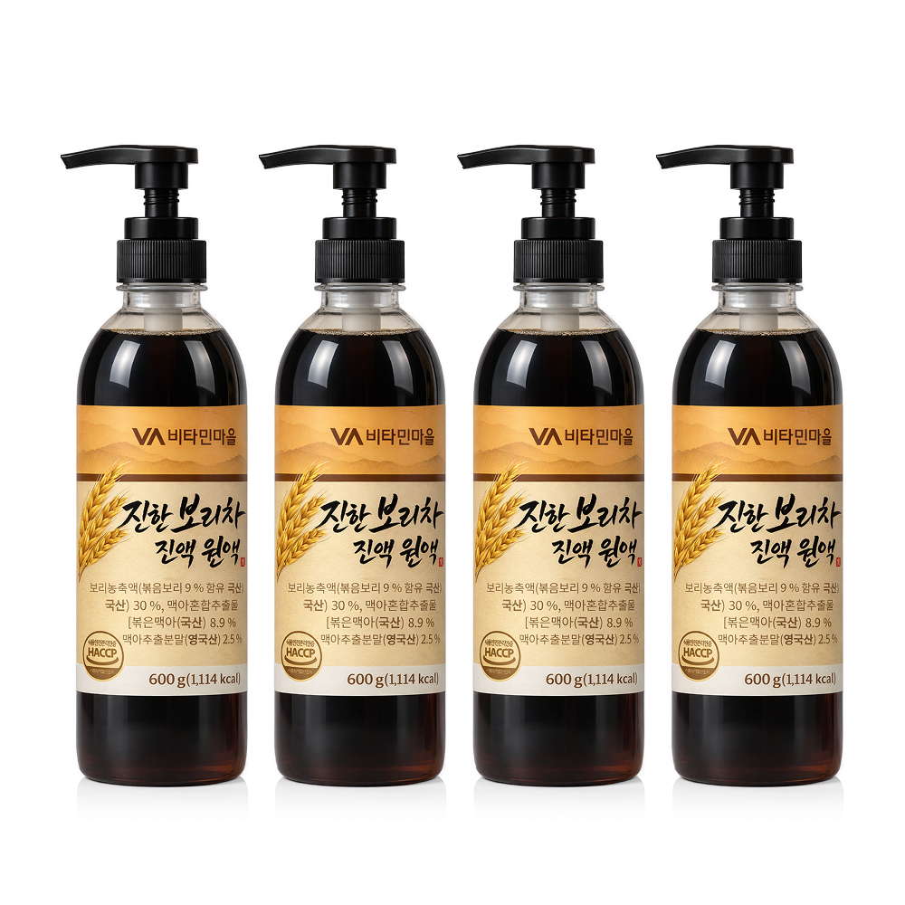 비타민마을 진한 보리차 진액 원액, 600g, 4병 가격 추이 주식회사 비타민마을 비타민마을 진한 보리차 진액 원액, 600g, 4병 - 최저가 34,900원