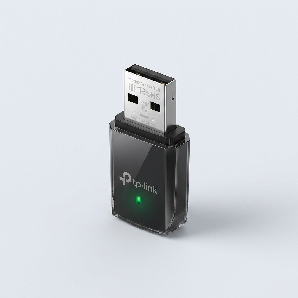 티피링크 Archer T3U AC1300 미니 MU-MIMO USB 무선 랜카드, 1개
