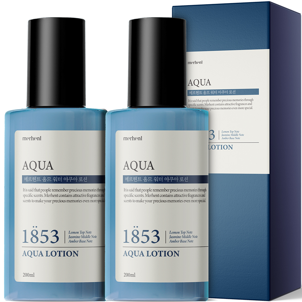 디에스엠인터내셔널주식회사 메르헨트 옴므 워터 아쿠아 로션, 200ml, 2개