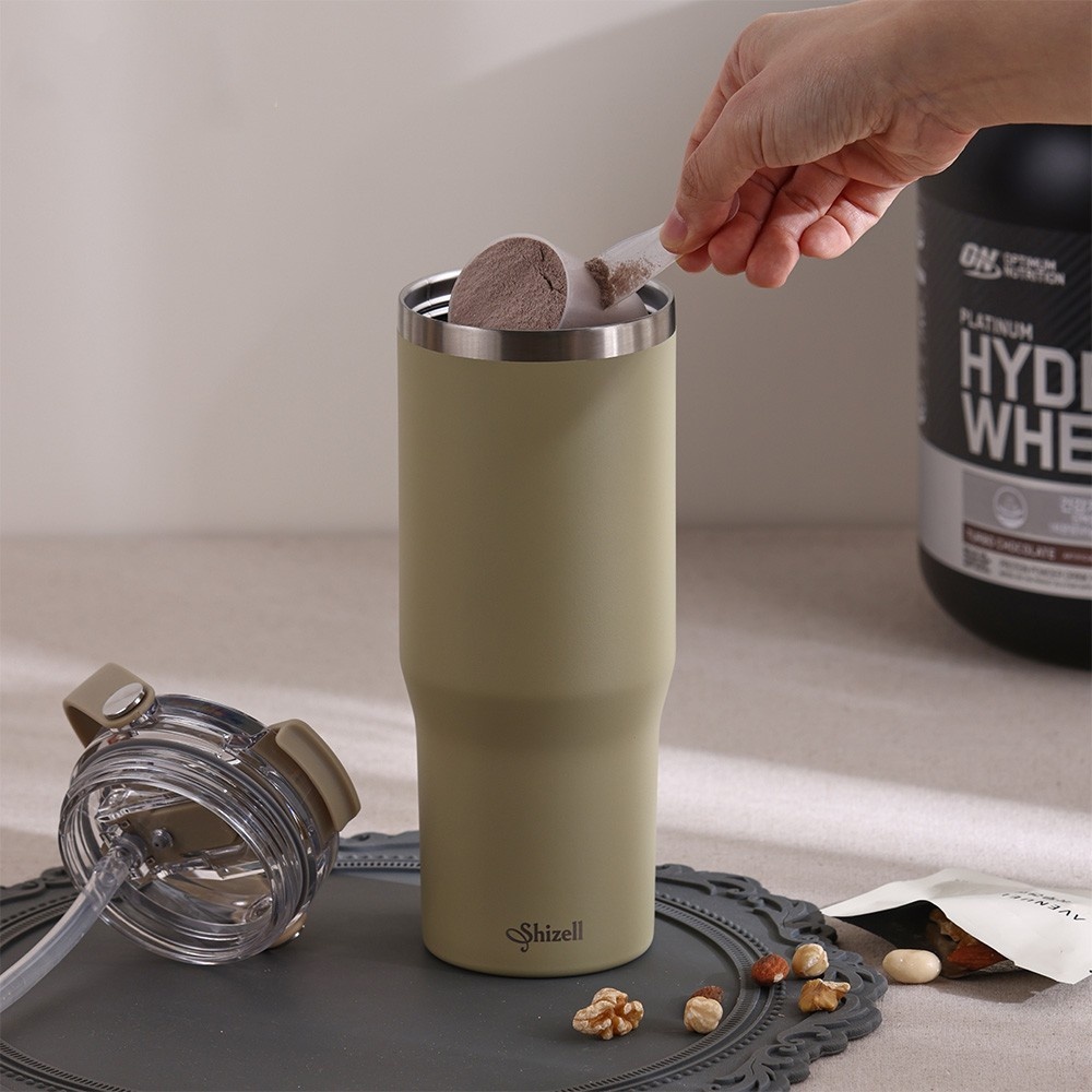 주식회사 브라더리테일 쉬젤 워터짐 텀블러, 올리브카키, 900ml, 1개