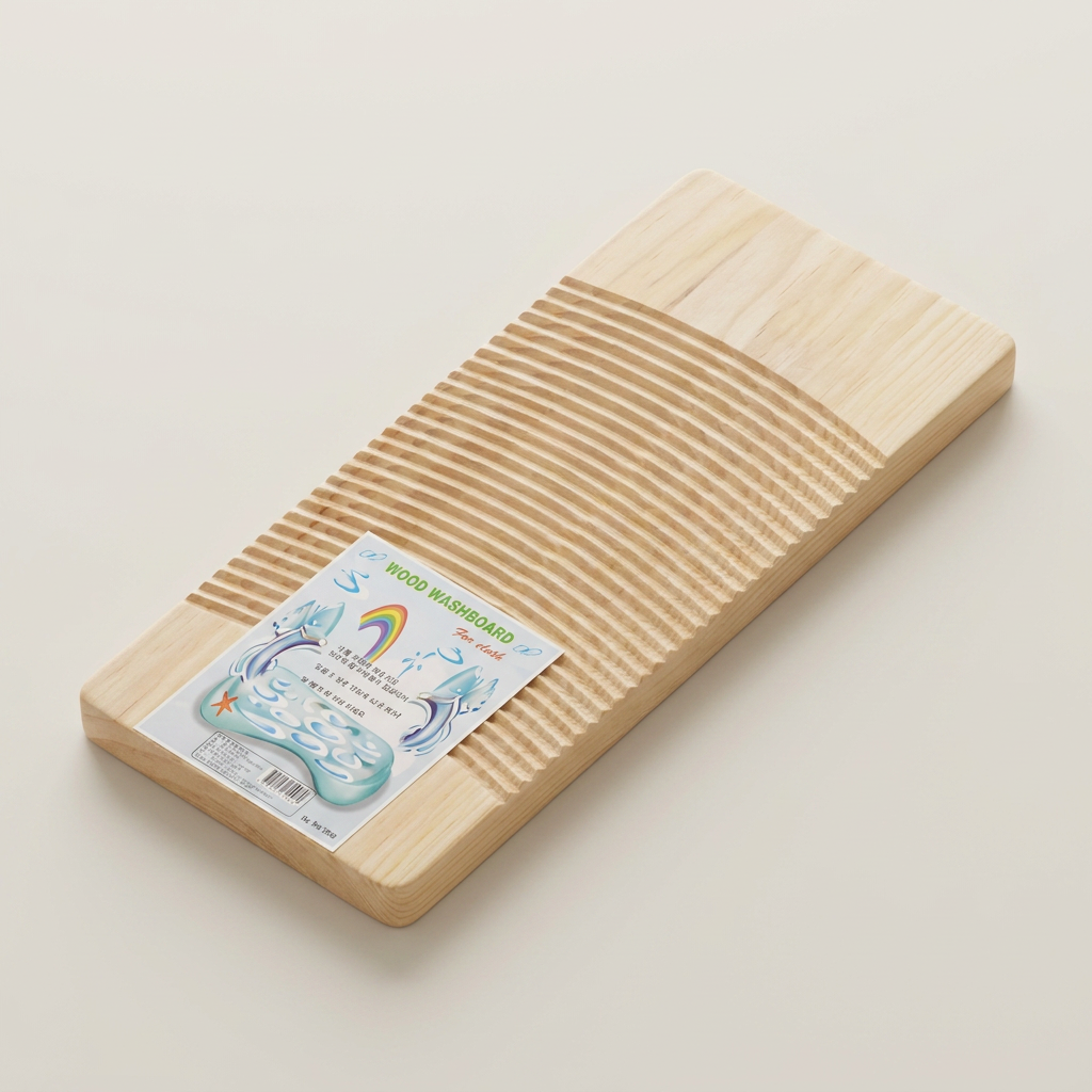 소나무 원목 빨래판, , 50cm x 20cm, 1개