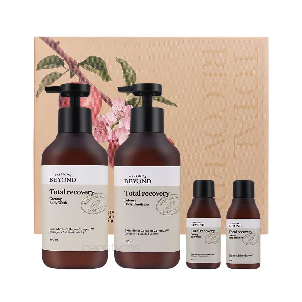 비욘드 토탈 리커버리 크리미 바디 워시 인텐스 바디 에멀전 2종 세트, 300ml 2개, 60ml 2개 가격 비교 주식회사 글로벌미루 비욘드 토탈 리커버리 크리미 바디 워시 인텐스 바디 에멀전 2종 세트, 300ml 2개, 60ml 2개