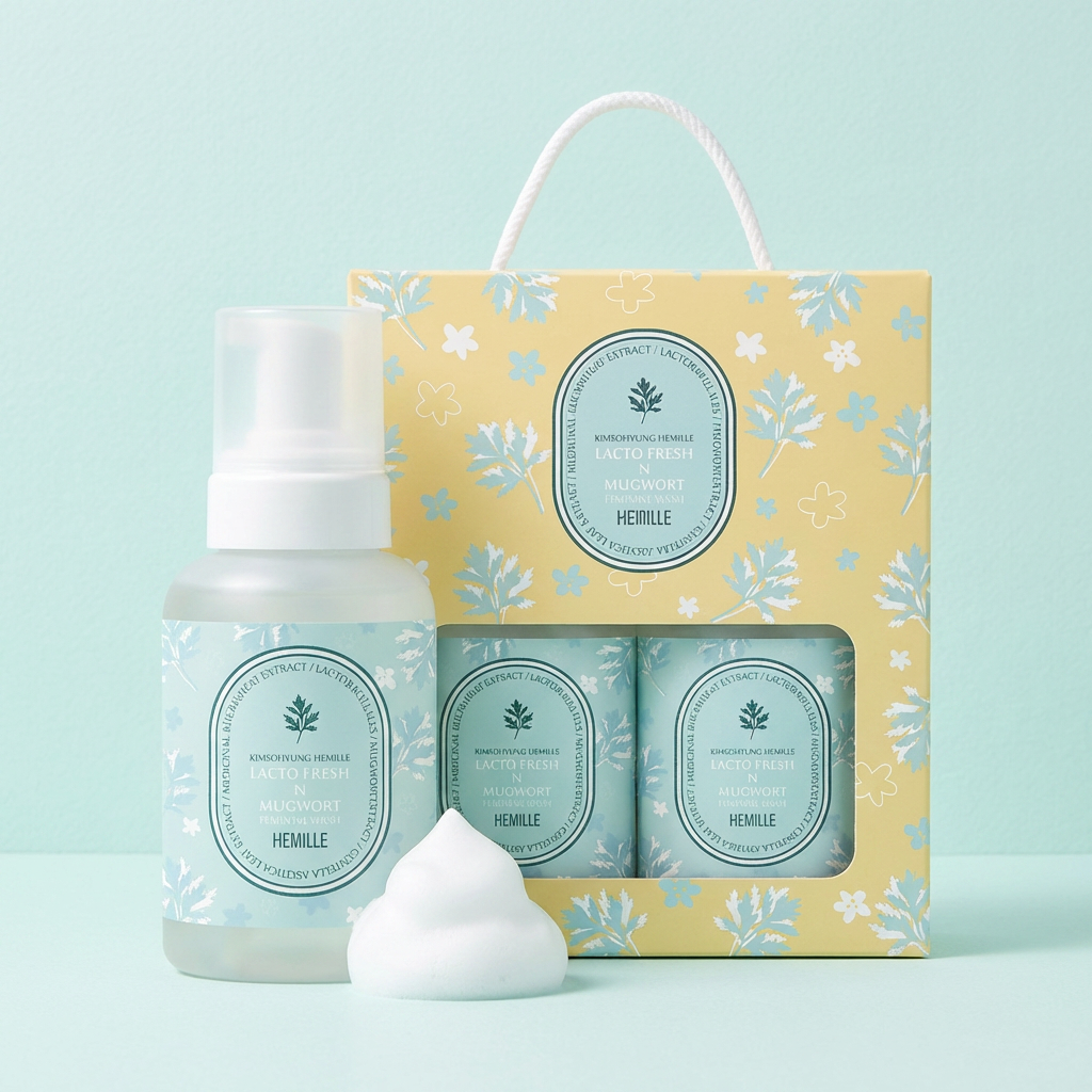 김소형 헤밀레 락토프레쉬 앤 쑥 여성청결제, 280ml, 2개입, 1개