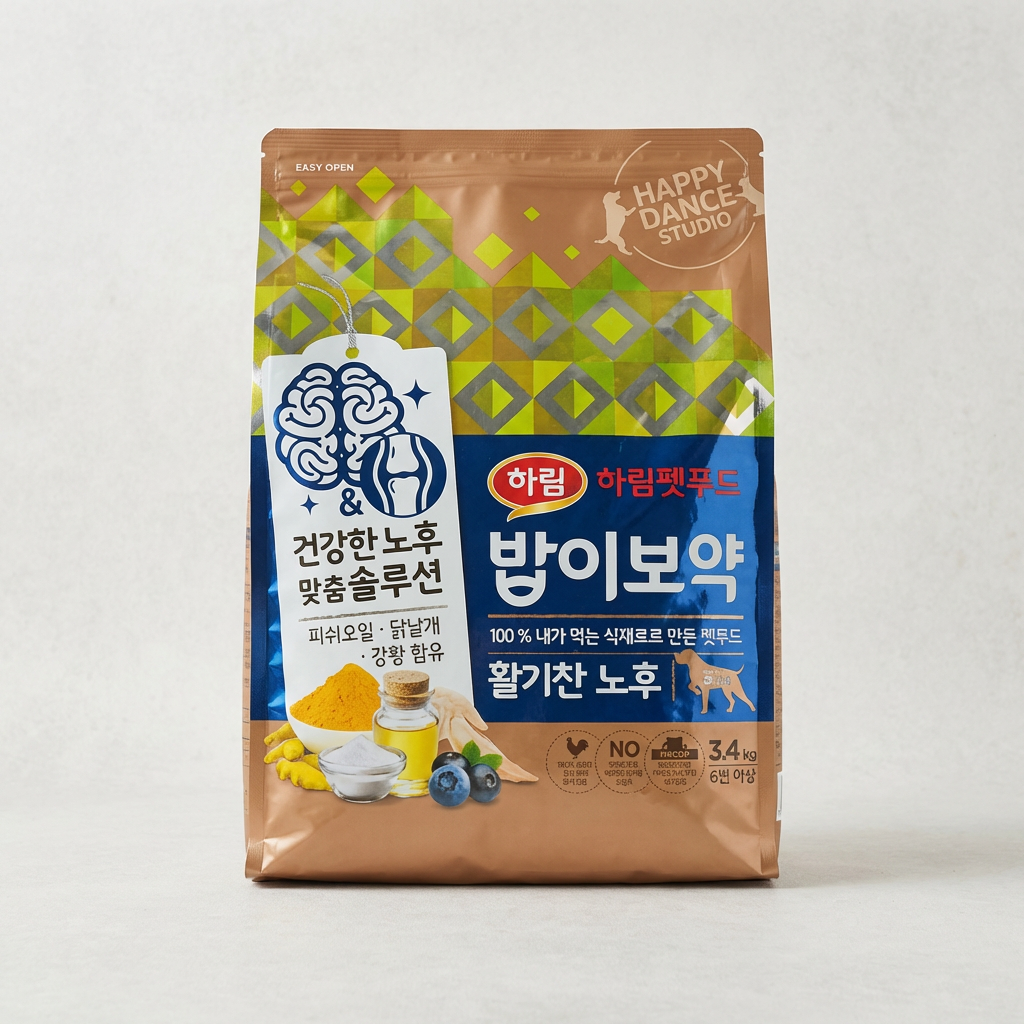 하림펫푸드 밥이보약 활기찬 노후, 도그 , 3.4kg, 1개