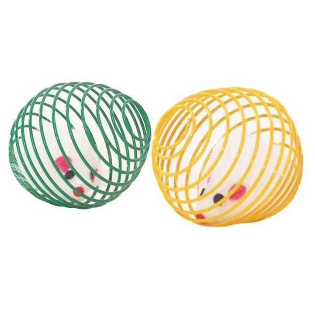 캣프렌드 고양이 공놀이 쥐돌이볼 2P 랜덤 반려묘 사냥 장난감, 2개
