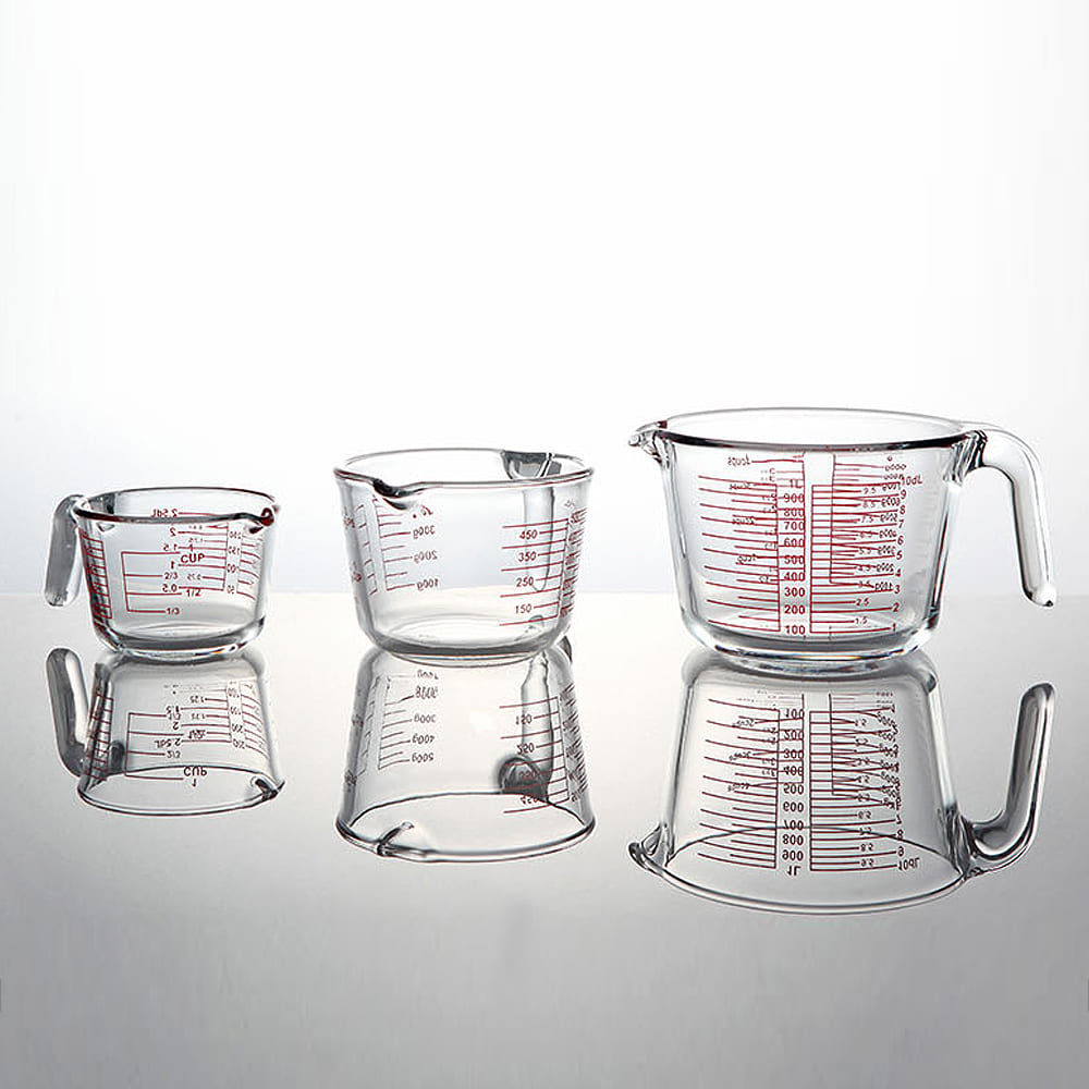TDY 내열 강화 유리 계량컵, 500ml, 1개