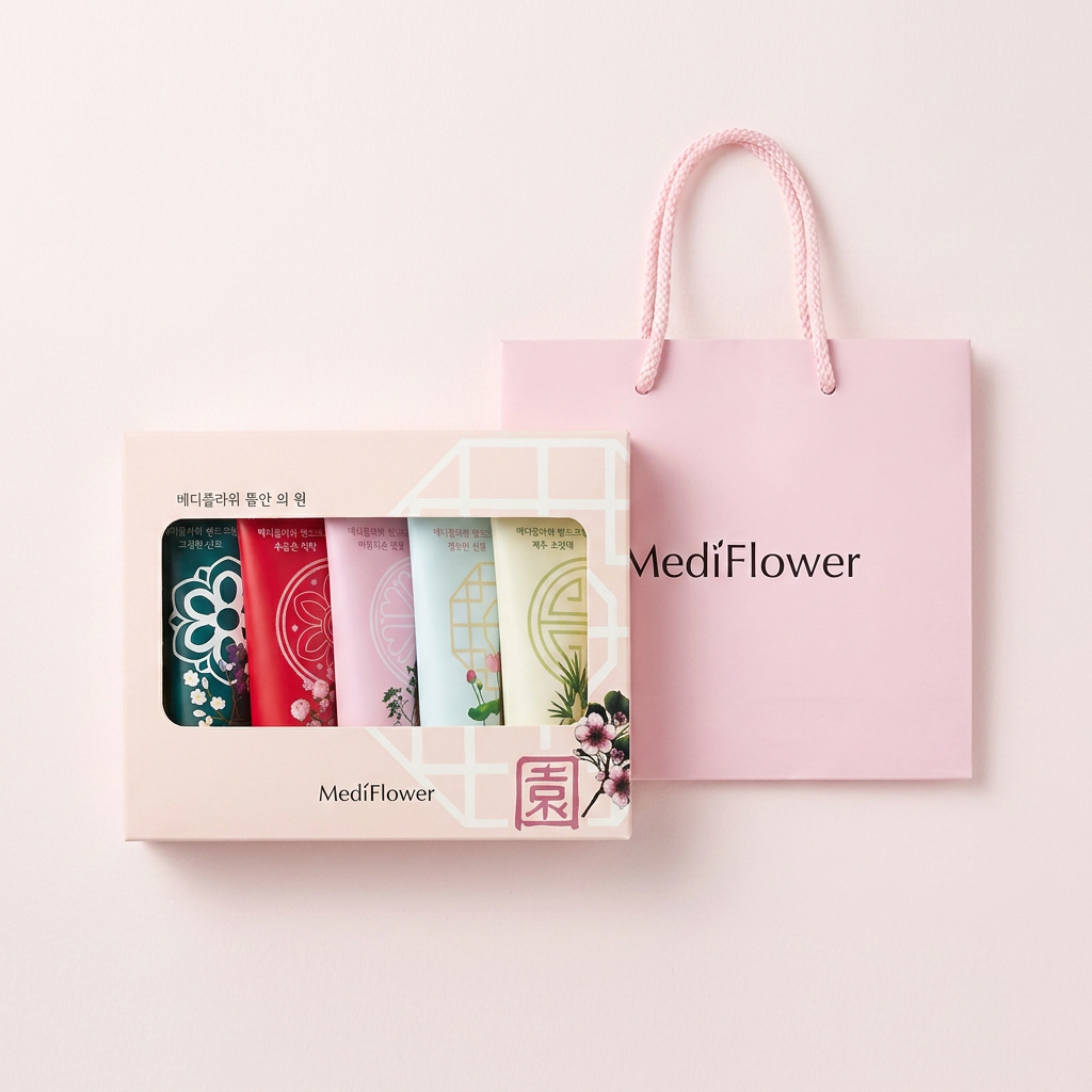 메디플라워 뜰안의 원 핸드크림 5종 세트, 2세트