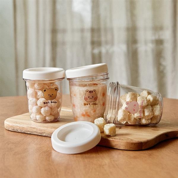 주식회사 아이위즈 돗투돗 돗프렌즈 에코젠 이유식 용기, 240ml, 3개