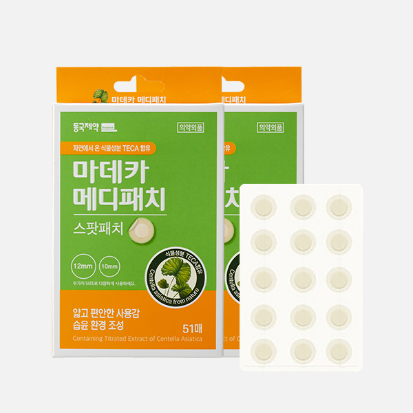 동국제약 마데카 메디패치 스팟패치, 12mm, 10mm, 102매