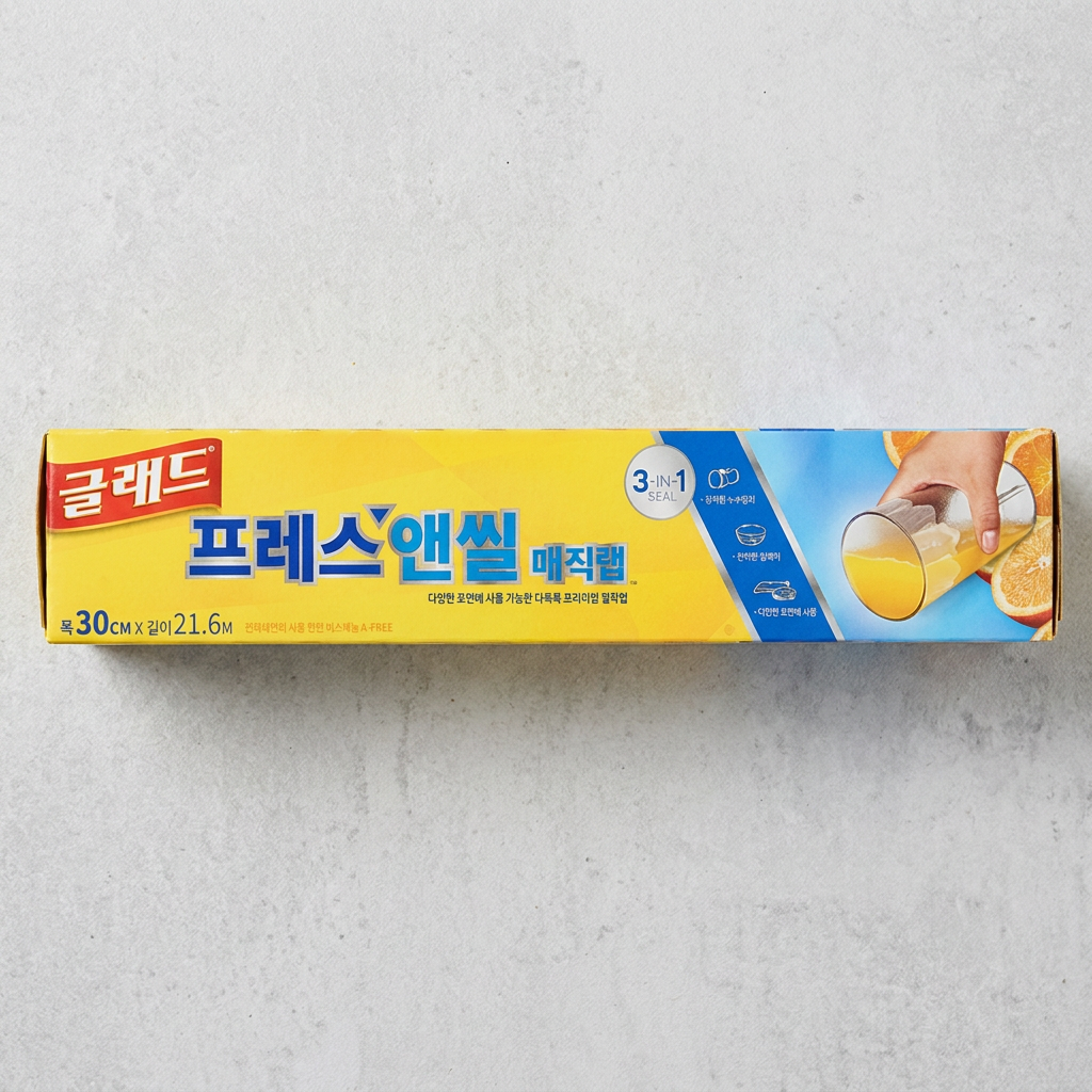 글래드 식품포장용 랩 프레스앤씰 매직랩, 30cm, 21.6m, 1개