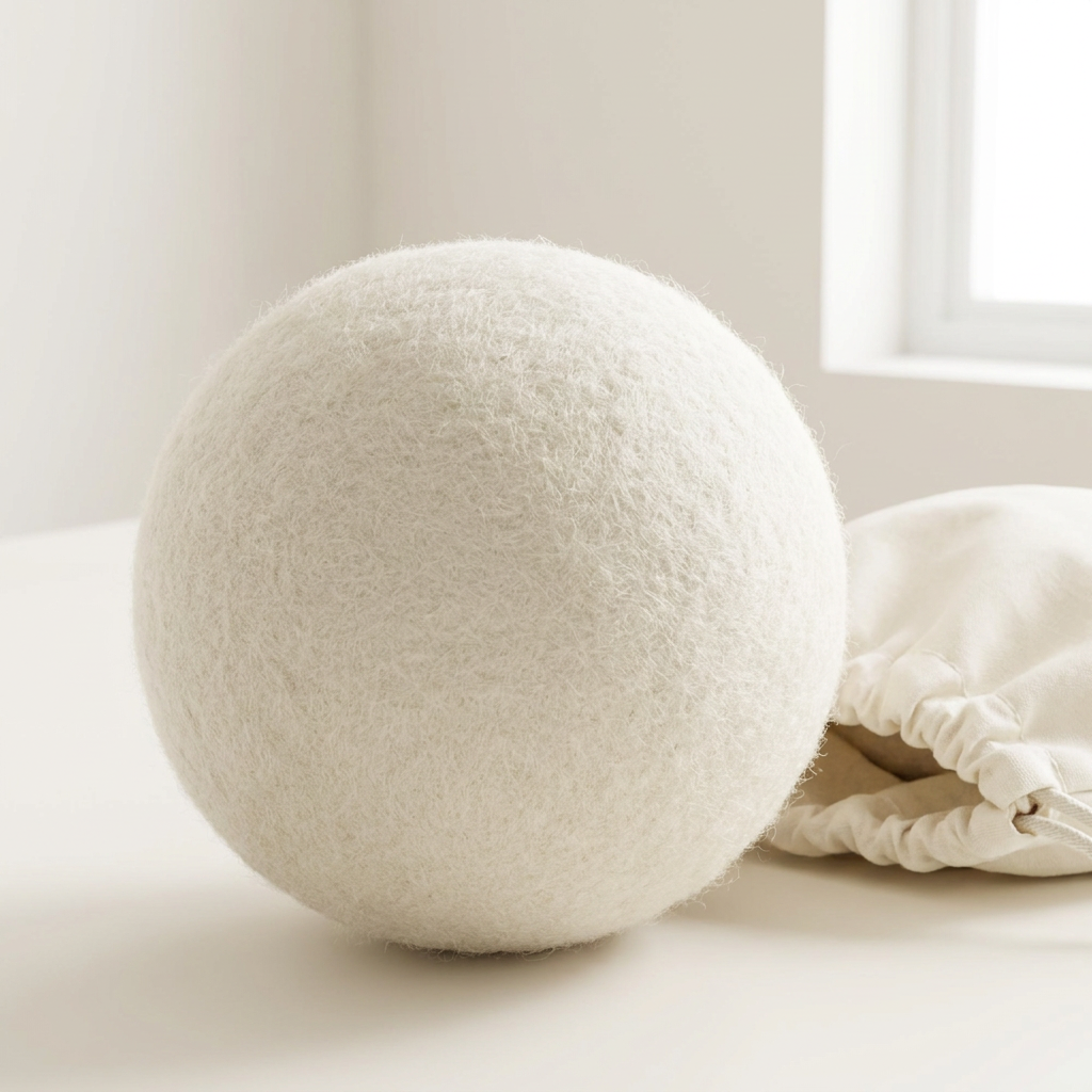건조기 양모볼, 화이트, 7cm, 6개