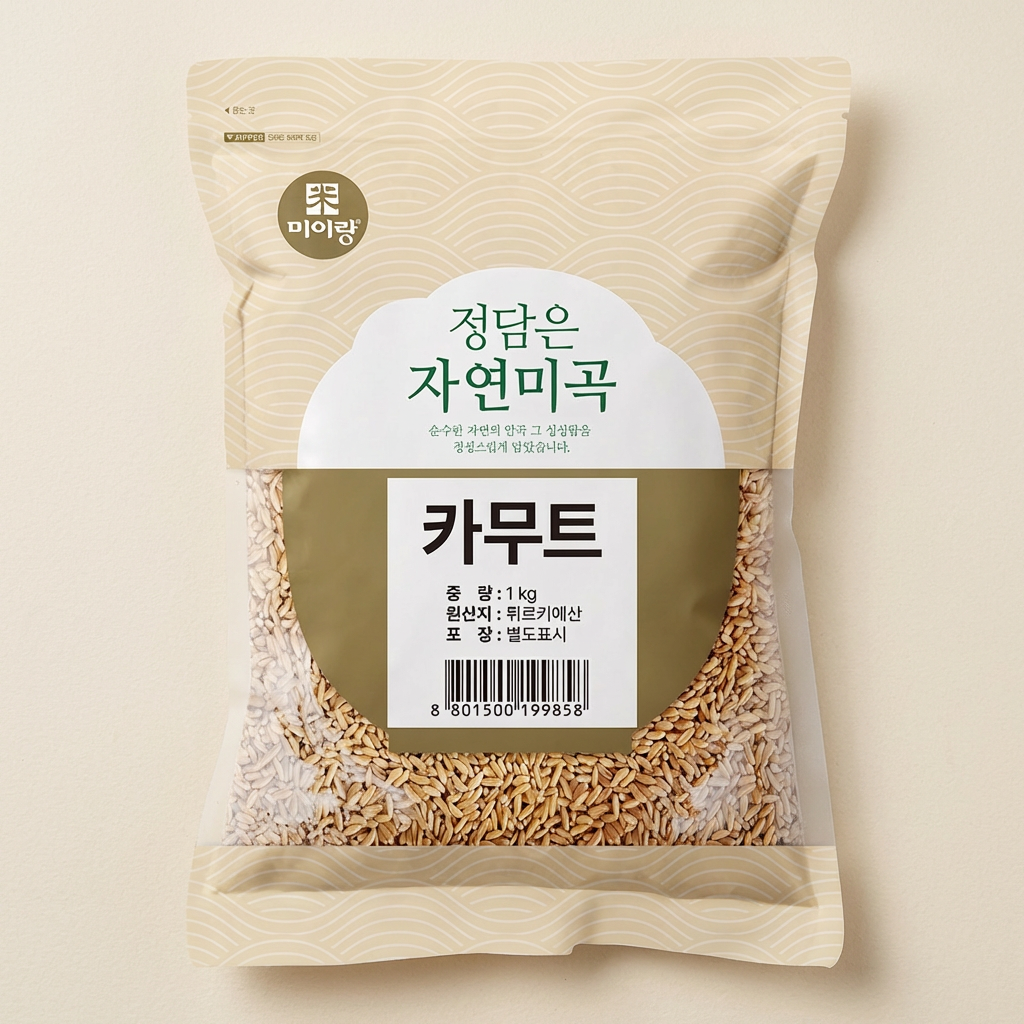 정담은 자연미곡 카무트, 1kg, 1개