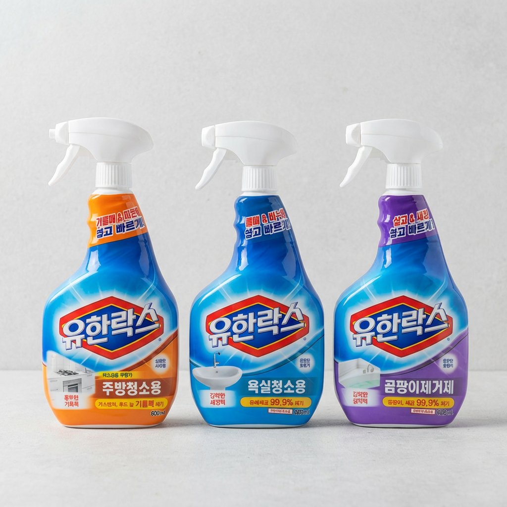 유한락스 곰팡이제거제, 욕실청소용, 600ml, 3입, 6개 가격 비교 유한락스 곰팡이제거제, 욕실청소용, 600ml, 3입, 6개