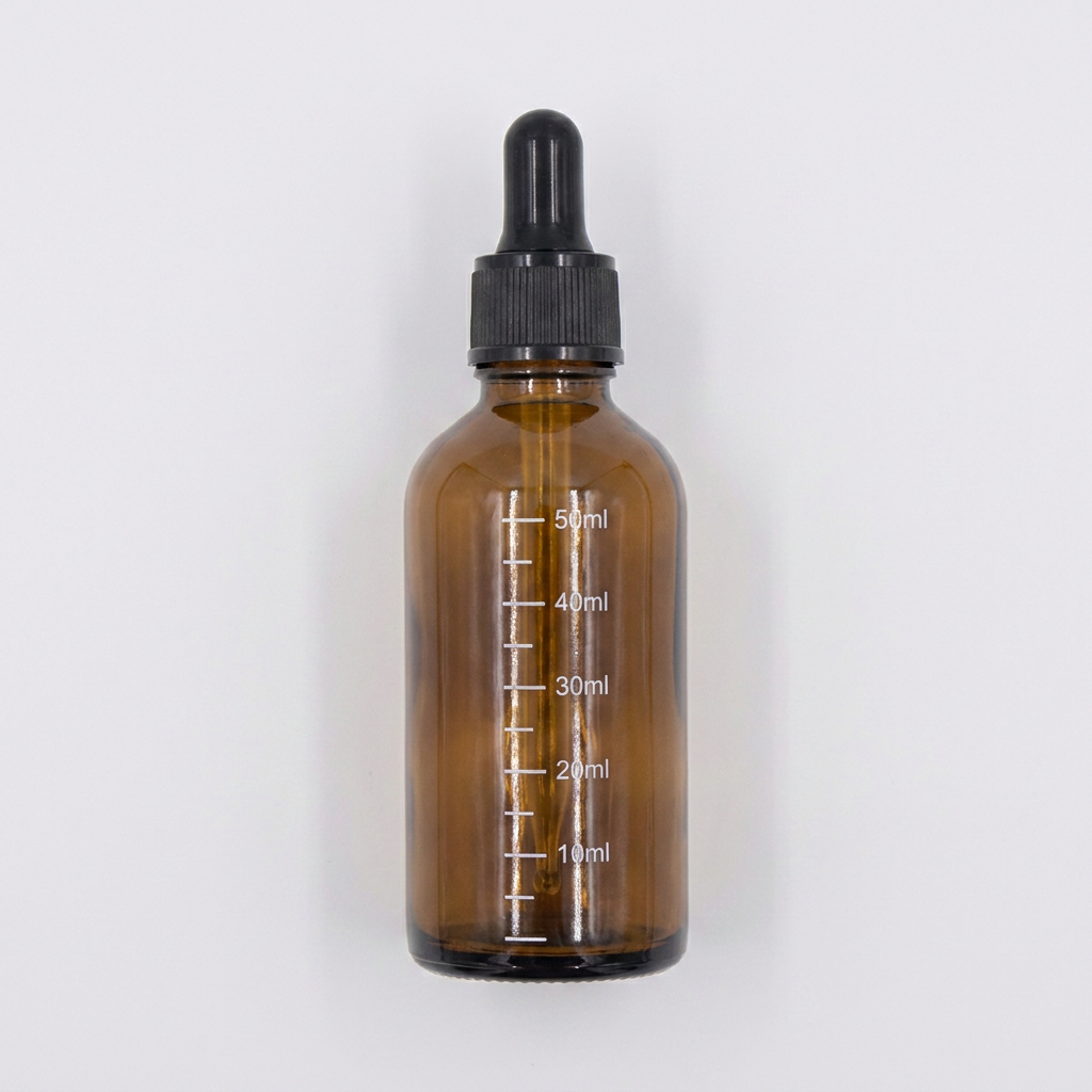유리 스포이드 드롭퍼 병, 브라운, 100ml, 1개
