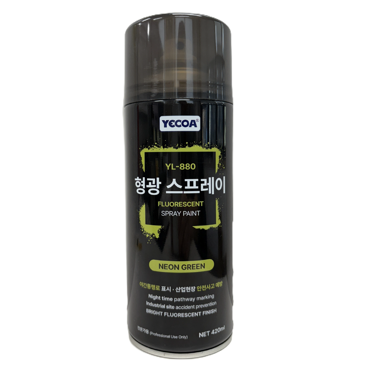 영일 형광 스프레이 YL-880, 형광그린, 420ml, 1개